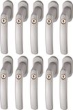 ABUS Afsluitbare raamgreep FG200 AB208 gl. - zilver - set van 10