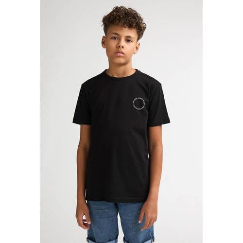 Petrol Industries T-shirt zwart Jongens Katoen Ronde hals Printopdruk - maat 140