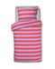 HEMA Housse de couette enfant 140x200cm coton doux rayures lilas