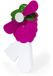Merkloos Manhattan Mini ventilator/handventilator - druif - 7 x 13 x 3 cm