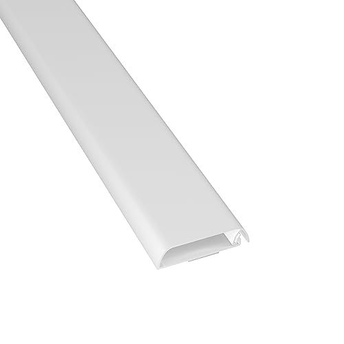 D-Line Kabelgoten - Kabelgoot voor wand, tv-kabelopbergsysteem, 60mm x 15mm x 40cm - Wit