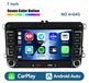 Autoradio - Double-DIN Android 15 - 17,8 cm écran tactile - 4 Go RAM + 64 Go stockage - GPS et Wi-Fi - Convient pour VW, SEAT et ŠKODA