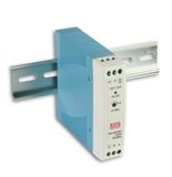 MEAN WELL MDR-20-12 Bloc d'alimentation 20W Bleu, Blanc