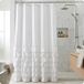 VCNY Home Melanie douchegordijn met ruches, 72x72, wit