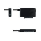 USB 3.0 naar SATA-adapter voor 2,5/3,5 inch harde schijven inclusief USB-C voeding, ondersteunt overdrachtssnelheden tot 5 Gbps. Ideaal voor het aansluiten van HDD of SSD op uw pc of laptop.