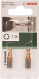 Bosch Schroefbit Titanium T25 25 mm (2 stuks)