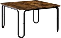 vidaXL Salontafel - Gerookt eiken - 59 x 59 x 45 cm