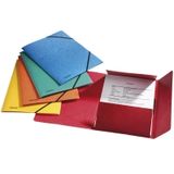 Esselte 3 klepsmap luxe glanskarton assorti 25 stuks