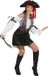 Bristol Novelty Womens/Ladies Pirate Costume (Black/White/Brown/Red)