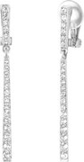 Traveller Oorclips Dames Zilverkleurig Swarovski kristallen - 157356