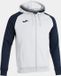 Joma Academy IV Jas Met Kap Kinderen - Wit / Marine | Maat: 152