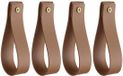 OEM Lederen gordijnroedebeugels, set van 4, duurzaam, elegant, metalen