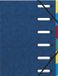 Exacompta 8x Sorteermap HARMONIKA® met elastieken en uitgesneden vensters- in glanskarton - 6 indelingen - Blauw - 55062E