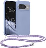 kwmobile telefoonhoesje geschikt voor Google Pixel 10 / Pixel 10 Pro - Hoesje van siliconen met telefoonkoord - In lavendel