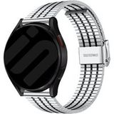 Strap-it Gard Pro Health Smartwatch 3 - 48mm roestvrij stalen band (zilver/zwart)