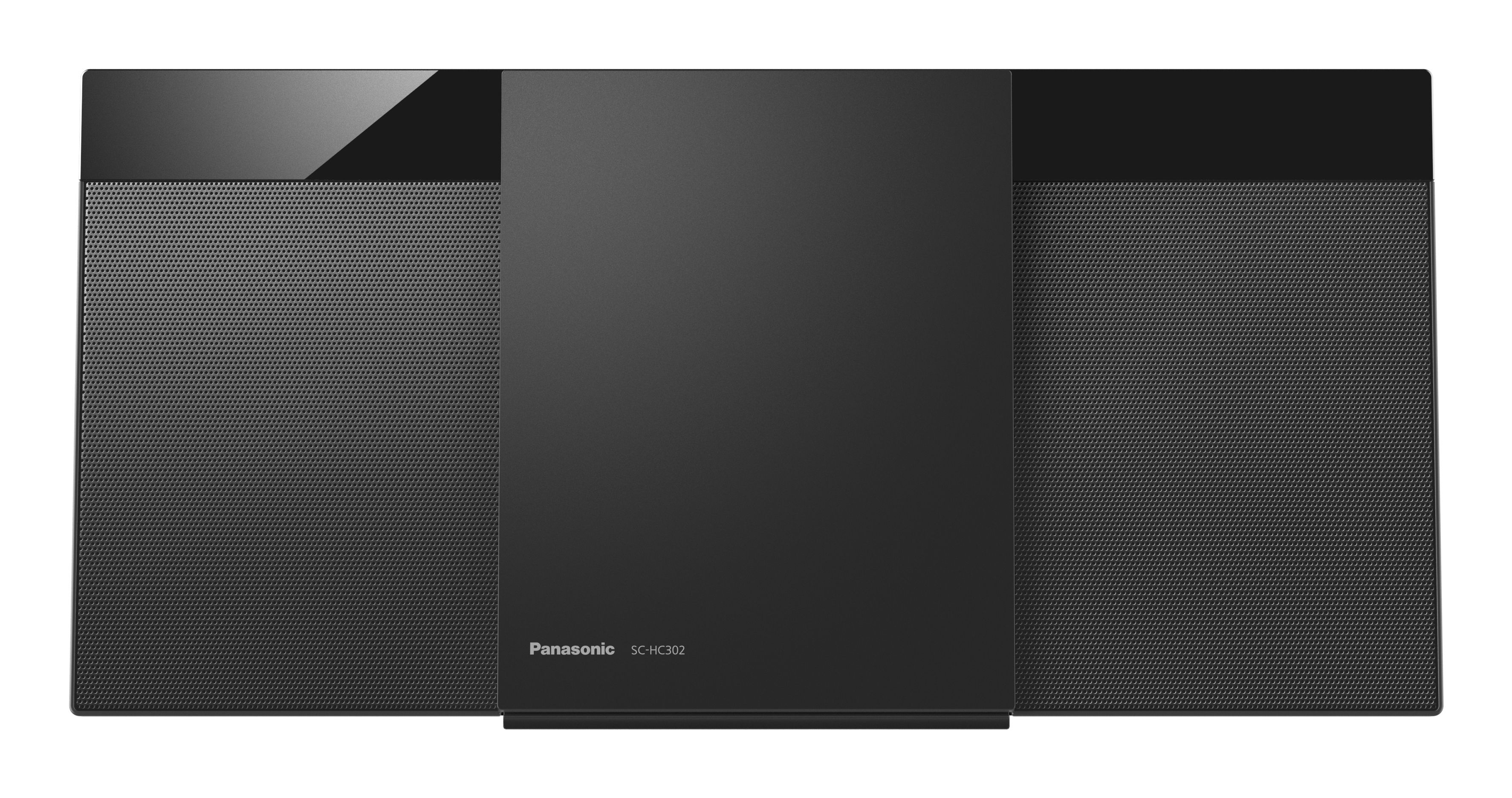 Panasonic SC-HC302EG-K Home Audio Micro System - 20W, Black