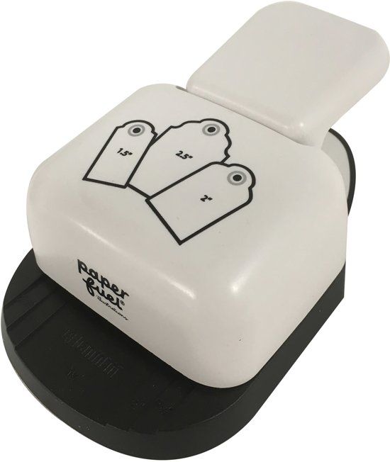 Paperfuel punch 3 in 1 scallop tag 1,5\"+2\"+2,5\"