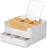 Merkloos Cosmetische organizer met spiegel
