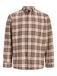 JACK & JONES JJEField Overhemd beige / chocoladebruin / zwart / wit