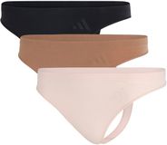Adidas Sport Active Seamless String (3PK) Dames Onderbroek Zwart, Beige Roze L