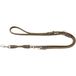 HUNTER Round and Soft Hunting Verstelbare hondenriem voor honden, rond, leer, zacht, robuust, 0,6 x 200 cm, olijf