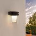 Ledvion Lampe murale solaire LED - 0.5W - 3000K - IP44 - Noir