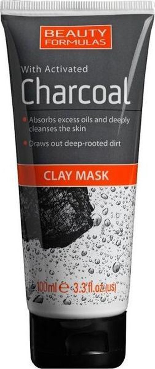 Beauty Formulas BEAUTY FORMULAS_Charcoal Clay Mask oczyszczaj¹ca maska glinkowa z aktywnym wêglem 100ml