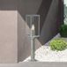 Searchlight Box II - pote de jardin - 11 x 11 x 50 cm - IP44 - argent galvanisé