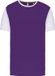 Proact Tweekleurig herenshirt jersey met korte mouwen Purple/White - M
