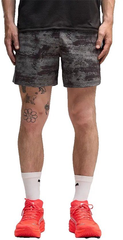 Puma Dreamrun Brightstride AOP 5in Hardloopshorts Heren - Zwart, Maat S