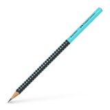 Faber-Castell grafietpotlood - Grip 2001 - zwart/turquoise - hardheid HB - FC-517012