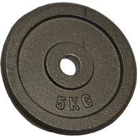 Gietijzeren schijf gewicht 5 kg Sporti