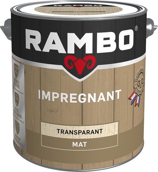 Rambo Impregnant - Mat - Waterafstotend - Makkelijk Verwerkbaar - Kleurloos - Transparant - 2.5L