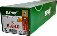 SPAX WIROX Houtconstructieschroeven 8x340mm, 50 stuks