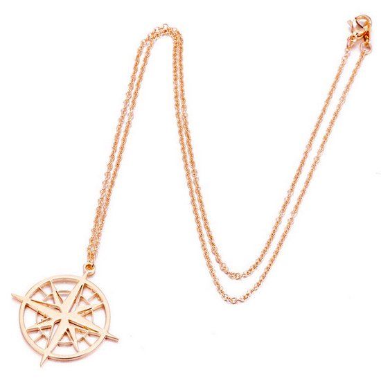 LGT JWLS LGT Jewels Dames ketting kompas Rose