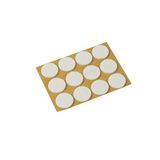 Cogeex 85643 kleefpad, rond, 22 mm, 12 stuks, wit