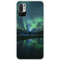 Xiaomi Redmi Note 10 / Note 10S Aurores Boreales Bedrukt Siliconen Hoesje