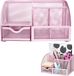 Bureau-organizer - Pennenhouder en Organizer - Bevat 6 Compartimenten, 1 Lade - Metalen Gaas Bureau-organizer met Antislip EVA-pad - Roze Bureaulade - 22 cm x 14 cm x 13 cm