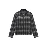 Rellix geruit overshirt - zwart