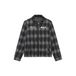 Rellix geruit overshirt - zwart