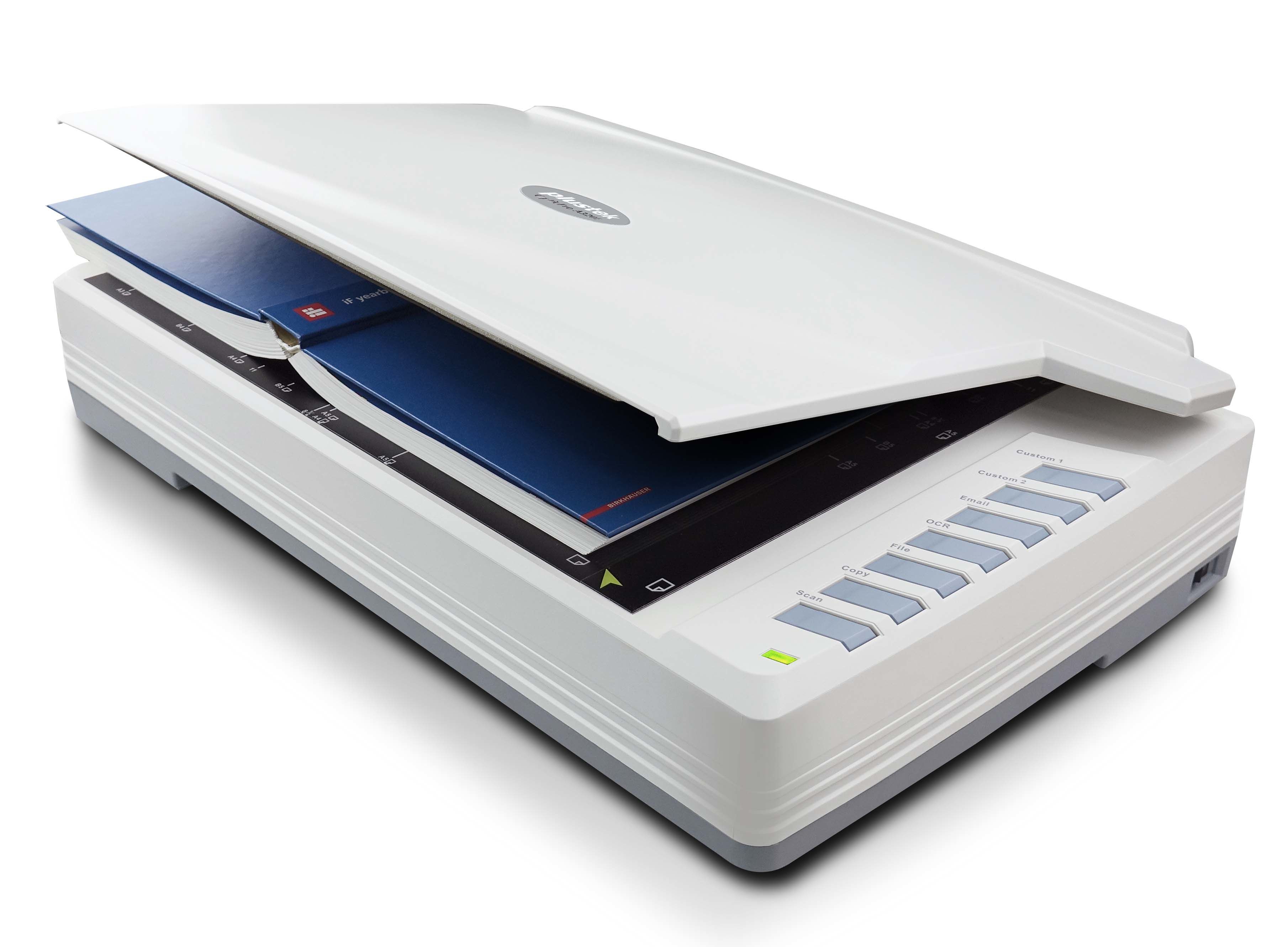 Plustek OpticPro A320E - Flatbed Scanner - A3 - 48 bit - Wit