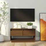 Maison Exclusive - Meuble TV en bois de pin massif, 74x34x40 cm, couleur miel