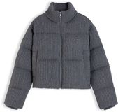 Tommy Hilfiger Dames Puffer Jas Wol/Viscose/Polyamide Grijs M