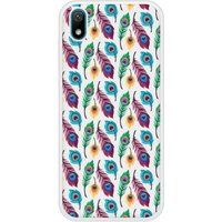 Peacock Feather Beschermende siliconen case compatibel met Y5 2019