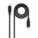 USB-kabel, USB 2.0 type C naar type C, 1,5 m, 3 A, zwart