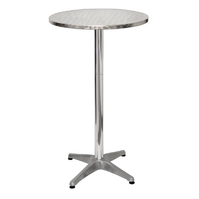 Bolero RVS statafel rond 60cm
