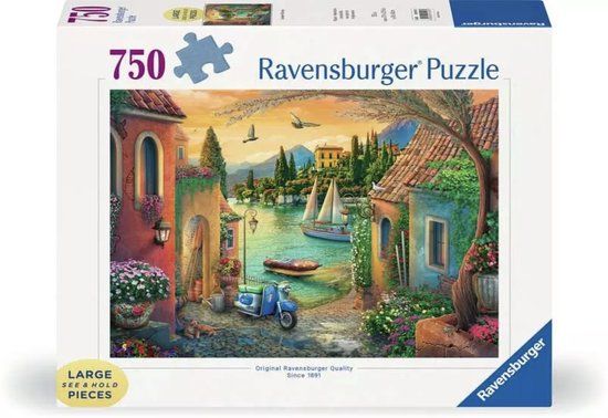 Ravensburger Legpuzzel Idyllic Lake Como - 750 XL Stukjes