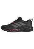 adidas Rapidmove Go Trainingsschoenen voor heren, Core Black/Grey Five/Lucid Red, 40 EU