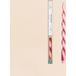 Rose Framboise Bougie spirale bicolore 40cm