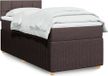 Maison Exclusive - Lit boxspring avec matelas, brun foncé, 100x200 cm, rembourré